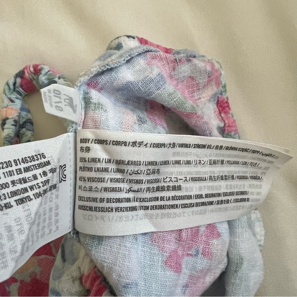 SOLD Abercrombie Kids Floral Linen Matching Set Girls size 9/10 - Picture 9 of 9